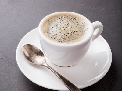 White cup of coffee White cup of coffee